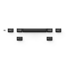 Cherry Profile Double - Shot PBT Full Set Keycaps - White on Black - Wob