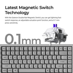 Keychron K2 HE Wireless Magnetic Switch Custom Keyboard - Concrete Edition