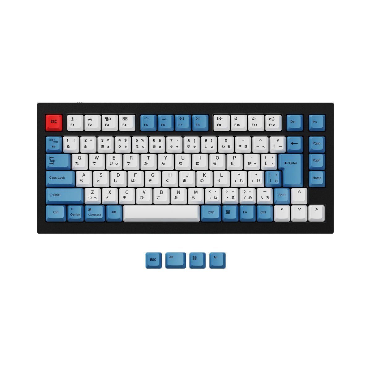JIS Q1 OEM Dye-Sub PBT Keycap Set